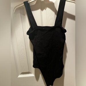 Black Sleeveless Bodysuit